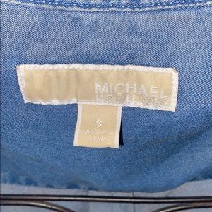 Michael Kors Denim w/ Gold chain lace up